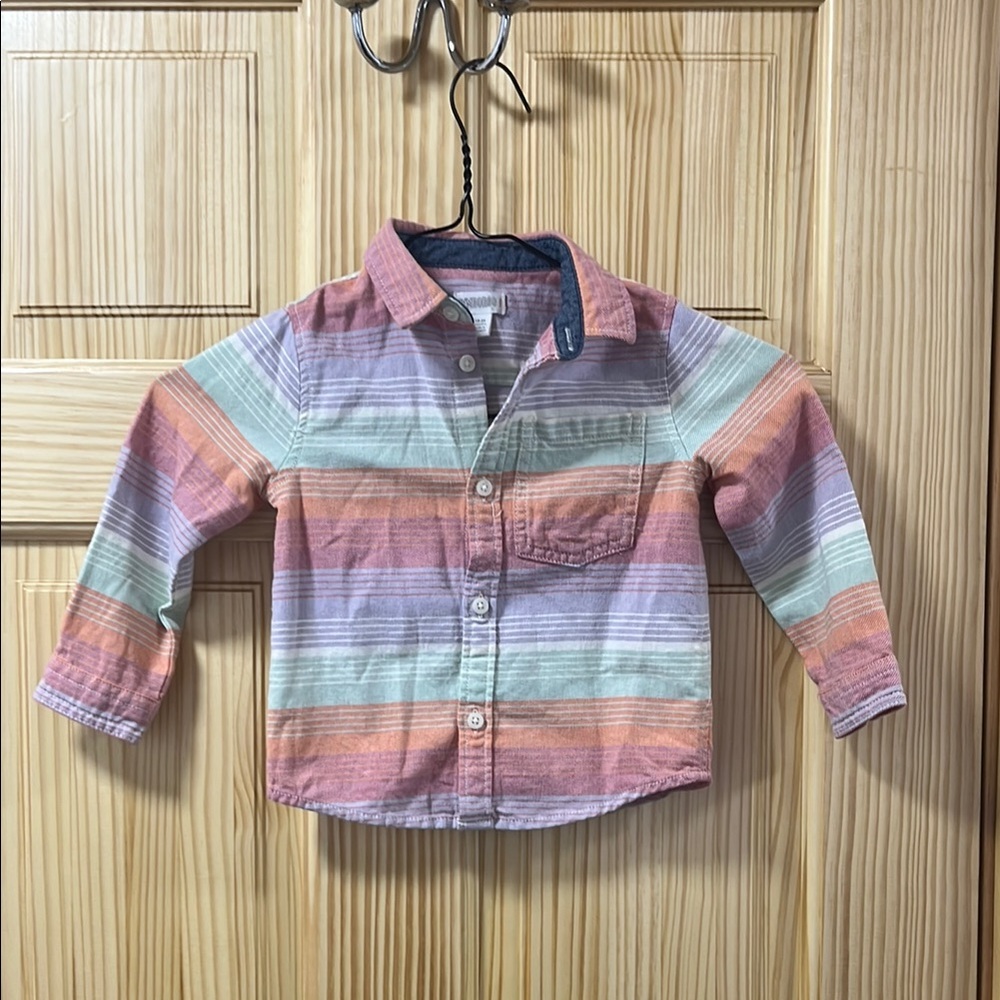 Gymboree Pastel Striped Button Down Shirt